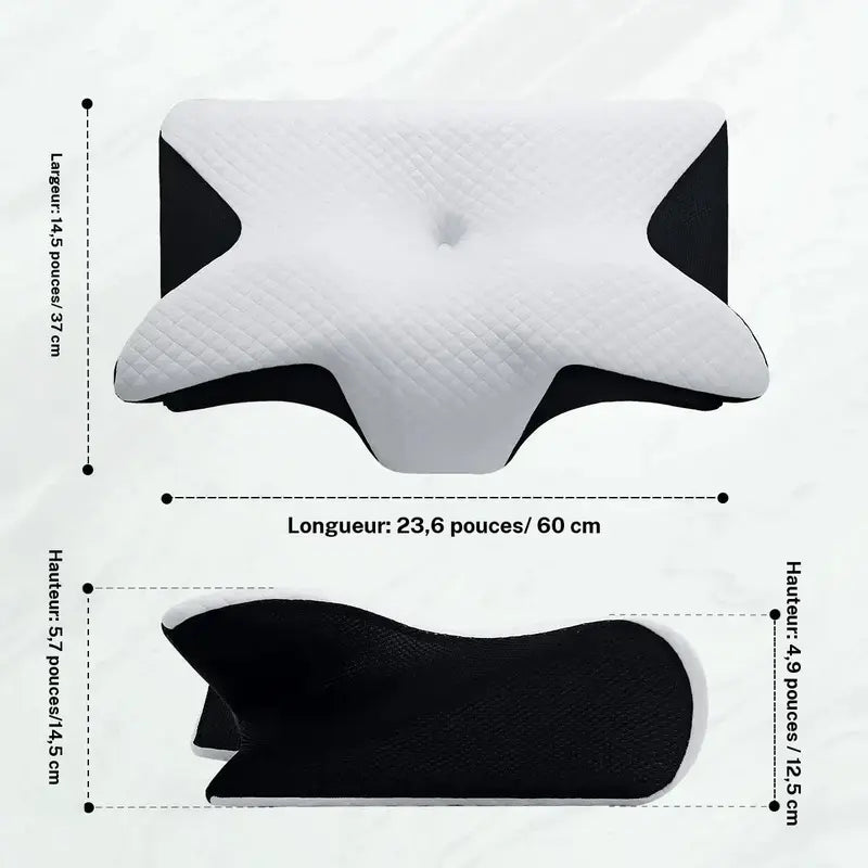 Oreiller Cervical Ergonomique à Mémoire de Forme